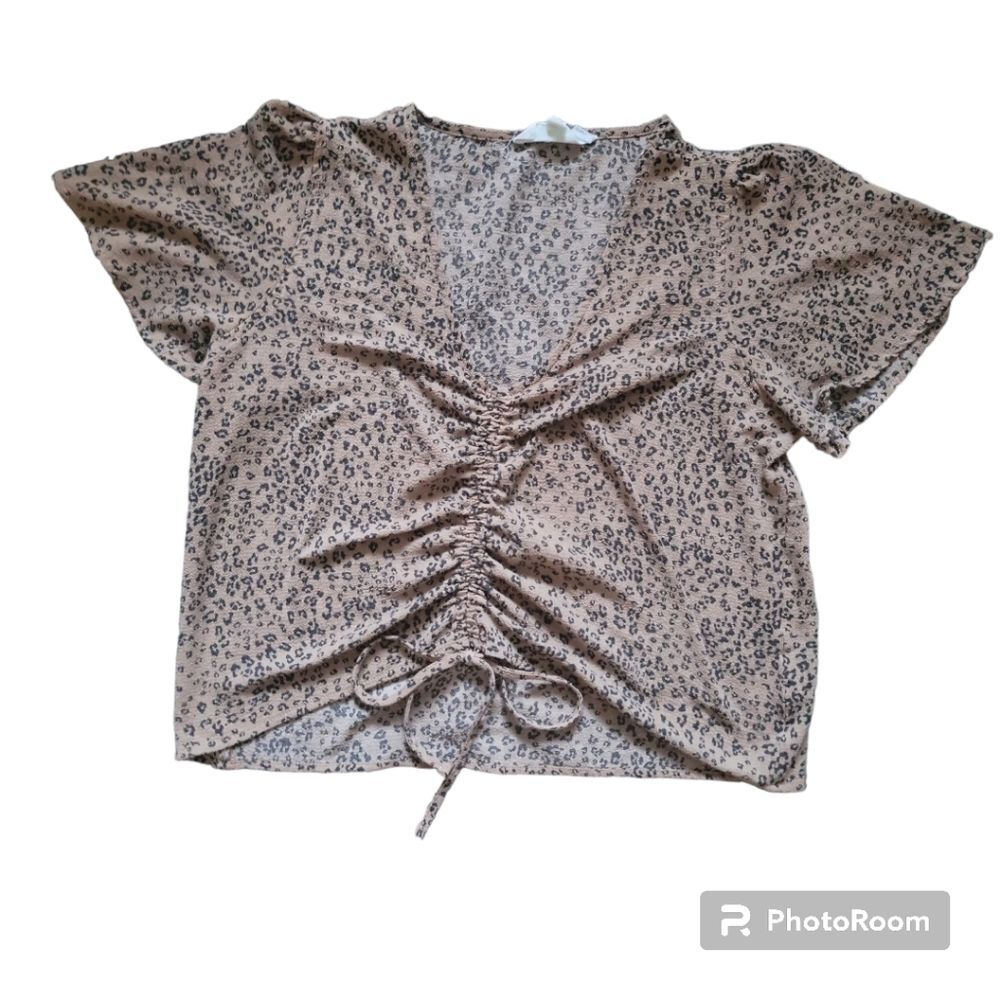 HIPPIE ROSE Animal Print Top - M - Picture 3 of 8